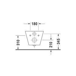 Duravit Starck 1 Wand-WC 575x410x320mm, Weiß Hochglanz, 4,5l, Tiefspüler, geschloss... DURAVIT-0210090064 4021534830594 (Abb. 1)