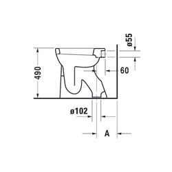 Duravit Design Classics Stand WC 505x360x490mm, Weiß Hochglanz, 6l, Flachspüler, ge... DURAVIT-0212010000 4021534066849 (Abb. 1)