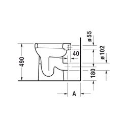 Duravit Design Classics Stand WC 465x360x490mm, Weiß Hochglanz, 6l, Flachspüler, ge... DURAVIT-0212090000 4021534066931 (Abb. 1)
