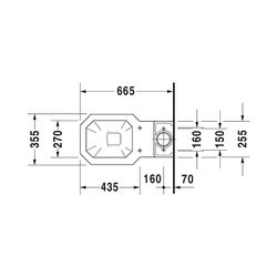 Duravit Serie 1930 Stand WC für Kombination 665x355x400mm, Weiß Hochglanz, 6l, Tief... DURAVIT-0227010000 4021534068881 (Abb. 1)