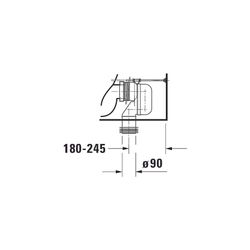 Duravit Starck 1 Stand WC für Kombination 640x415x385mm, Weiß Hochglanz, 4,5l, Tief... DURAVIT-0233090064 4021534713323 (Abb. 1)
