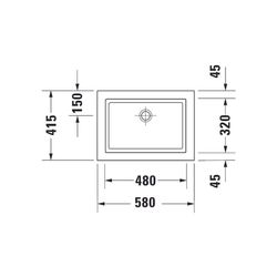 Duravit Design Classics Aufsatzbecken 580x415mm Weiß Hochglanz, ohne HLB/Überlauf, ... DURAVIT-0317580000 4021534310263 (Abb. 1)