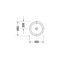 Duravit Architec Einbauwaschtisch 400x400x190mm, Weiß Hochglanz, ohne HLB, mit Über... DURAVIT-0318400000 4021534298158 (Abb. 1)