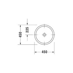 Duravit Architec Einbauwaschtisch 450x450x160mm, Weiß Hochglanz, ohne HLB/Überlauf,... DURAVIT-0318450000 4021534298172 (Abb. 1)
