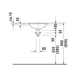 Duravit Architec Einbauwaschtisch 450x450x160mm, Weiß Hochglanz, ohne HLB/Überlauf,... DURAVIT-0318450000 4021534298172 (Abb. 1)