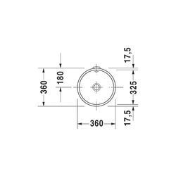 Duravit Architec Einbauwaschtisch 360x360x165mm, Weiß Hochglanz, ohne HLB, mit Über... DURAVIT-0319320000 4021534298080 (Abb. 1)