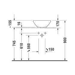 Duravit Design Classics Aufsatzbecken 420mm, Weiß Hochglanz, rund, ohne HLB, mit Üb... DURAVIT-0325420000 4021534075353 (Abb. 1)