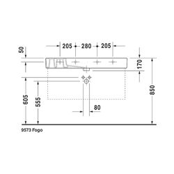 Duravit Vero Waschtisch 490x1050x170mm, WonderGliss, Weiß Hochglanz, Rechteckig, 1... DURAVIT-03291000001 4021534317460 (Abb. 1)
