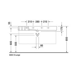 Duravit Vero Waschtisch 490x1250x170mm, WonderGliss, Weiß Hochglanz, Rechteckig, 1... DURAVIT-03291200001 4021534317507 (Abb. 1)