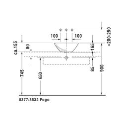 Duravit Design Classics Aufsatzbecken 420mm Weiß Hochglanz, Quadratisch, ohne HLB m... DURAVIT-0333420000 4021534333620 (Abb. 1)