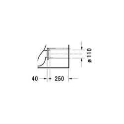 Duravit Starck 3 Stand WC für Kombination 735x435x435mm, Weiß Hochglanz, 6l, Tiefsp... DURAVIT-2104090000 4021534346842 (Abb. 1)