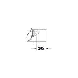Duravit Starck 3 Stand WC für Kombination 735x435x435mm, Weiß Hochglanz, 6l, Tiefsp... DURAVIT-2104090000 4021534346842 (Abb. 1)