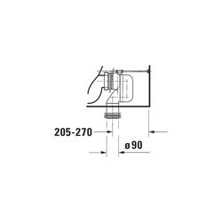 Duravit Starck 3 Stand WC für Kombination 735x435x435mm, Weiß Hochglanz, 6l, Tiefsp... DURAVIT-2104090000 4021534346842 (Abb. 1)