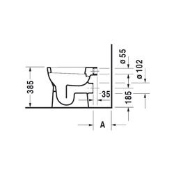 Duravit D-Code Stand WC 480x350x385mm, Weiß Hochglanz, 6l, Flachspüler, geschlossen... DURAVIT-2109090000 4021534344251 (Abb. 1)