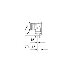 Duravit Happy D.2 Stand WC für Kombination 630x365x415mm, Weiß HG, HygieneGlaze, 4,... DURAVIT-2134092000 4053424325606 (Abb. 1)