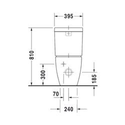 Duravit Happy D.2 Stand WC für Kombination 630x365x415mm, Weiß HG, HygieneGlaze, 4,... DURAVIT-2134092000 4053424325606 (Abb. 1)