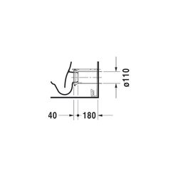 Duravit Darling New Stand WC für Kombination 630x370x415mm, Weiß Hochglanz, Wonder... DURAVIT-21380900001 4021534606229 (Abb. 1)