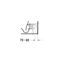 Duravit Darling New Stand WC für Kombination 630x370x415mm, Weiß Hochglanz, Wonder... DURAVIT-21380900001 4021534606229 (Abb. 1)