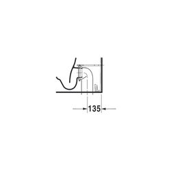 Duravit Darling New Stand WC für Kombination 630x370x415mm, Weiß Hochglanz, Wonder... DURAVIT-21380900001 4021534606229 (Abb. 1)