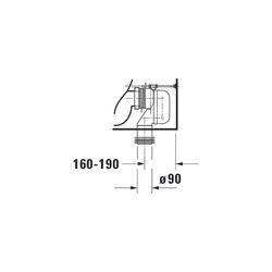Duravit Darling New Stand WC für Kombination 630x370x415mm, Weiß Hochglanz, Wonder... DURAVIT-21380900001 4021534606229 (Abb. 1)