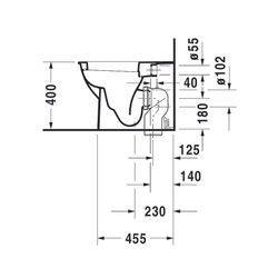 Duravit Darling New Stand WC 570x360x400mm, Weiß Hochglanz, Back to wall, 4,5l, Tie... DURAVIT-2139090000 4021534606199 (Abb. 1)