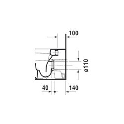 Duravit DuraStyle Stand WC 575x370x400mm, Weiß Hochglanz, HygieneGlaze, Back to wal... DURAVIT-2150092000 4053424325750 (Abb. 1)