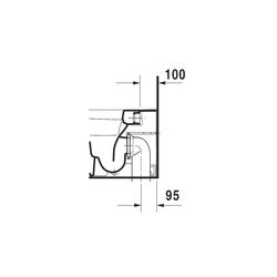 Duravit DuraStyle Stand WC 575x370x400mm, Weiß Hochglanz, HygieneGlaze, Back to wal... DURAVIT-2150092000 4053424325750 (Abb. 1)