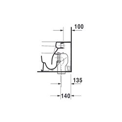 Duravit DuraStyle Stand WC 575x370x400mm, Weiß Hochglanz, HygieneGlaze, Back to wal... DURAVIT-2150092000 4053424325750 (Abb. 1)