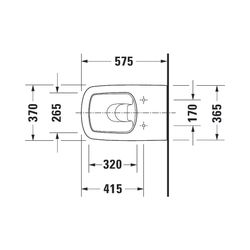 Duravit DuraStyle Stand WC 575x370x400mm, Weiß Hochglanz, HygieneGlaze, Back to wal... DURAVIT-2150092000 4053424325750 (Abb. 1)