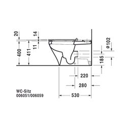 Duravit DuraStyle Stand WC für Kombination 705x370x420mm, Weiß Hochglanz, 4,5l, Tie... DURAVIT-2156090000 4021534854569 (Abb. 1)