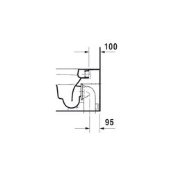 Duravit Happy D.2 Stand WC 570x365x400mm, Weiß HG, Back to wall, 4,5/3l, Tiefspüler... DURAVIT-2159090000 4021534856105 (Abb. 1)