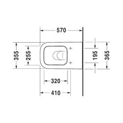 Duravit Happy D.2 Stand WC 570x365x400mm, Weiß HG, Back to wall, 4,5/3l, Tiefspüler... DURAVIT-2159090000 4021534856105 (Abb. 1)