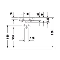 Duravit White Tulip Handwaschbecken 330x450x135mm, Weiß Hochglanz, WonderGliss, Re... DURAVIT-07374500411 4063382002211 (Abb. 1)