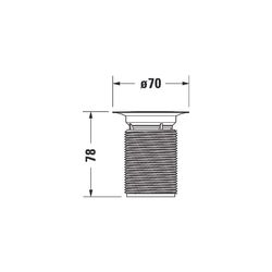 Duravit Geruchsverschluss für Urinal Dry, Ersatzteil Ablaufgarnituren... DURAVIT-1003420000 4021534848131 (Abb. 1)