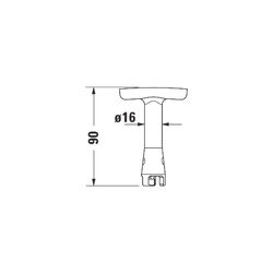 Duravit Serviceschlüssel für Urinal Dry... DURAVIT-1003440000 4021534848155 (Abb. 1)