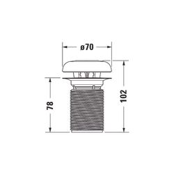 Duravit Geruchsverschluss inklusive Key-Ring für Urinal 280830, Ersatzteil Ablaufga... DURAVIT-1003840000 4021534937736 (Abb. 1)