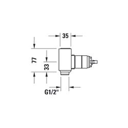 Duravit Grundkörper Unterputz Waschtisch G 1/2"... DURAVIT-GK1900002000 7612158491949 (Abb. 1)