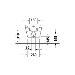 Duravit D-Neo Wandbidet 540x360x400mm, Weiß Hochglanz, mit HLB, 1 HL, mit Überlauf... DURAVIT-2295150000 4063382017246 (Abb. 1)