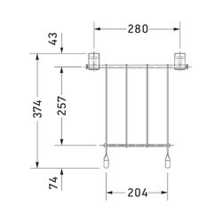Duravit Starck 3 Klapprost, Oberflächenbehandlung Verchromt... DURAVIT-0050011000 4021534279577 (Abb. 1)