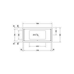 Duravit Starck Wannen Badewanne 480x900x1800mm, 212l, Weiß glänzend, Rechtecki... DURAVIT-700339000000000 4021534894725 (Abb. 1)