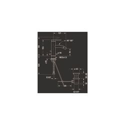 Duravit C.1 Einhebel-Bidetmischer, Chrom HG, Standmontage, Ausladung 121mm, Chrom... DURAVIT-C12400001010 7612158491451 (Abb. 1)