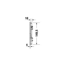 Duravit DuraSystem A1 Betätigungsplatte mechanisch für Urinal Aufgesetzt, Glas We... DURAVIT-WD5005012000 4053424507347 (Abb. 1)