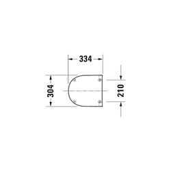 Duravit Urinal Deckel ME by Starck Weiß, 334x307x35mm, mit Absenkautomatik, Chrom S... DURAVIT-0024090000 4053424509259 (Abb. 1)