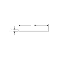 Duravit Universal Handtuchhalter 64x1150x71mm, Chrom, Messing, 1 Arm, mit Befestigu... DURAVIT-0030331000 4021534583193 (Abb. 1)
