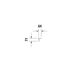 Duravit Universal Handtuchhalter 64x1009x71mm, Chrom, Messing, 1 Arm, mit Befestigu... DURAVIT-0030351000 4021534405792 (Abb. 1)