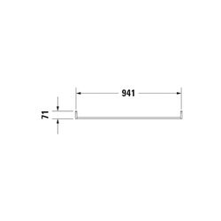 Duravit Universal Handtuchhalter 64x955x71mm, Chrom, Messing, 1 Arm, mit Befestigun... DURAVIT-0030391000 4021534344343 (Abb. 1)