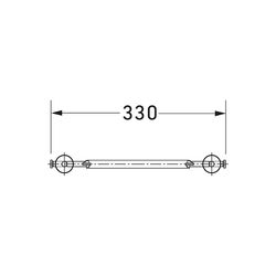 Duravit Starck 3 Klapprost, Oberflächenbehandlung Verchromt... DURAVIT-0050011000 4021534279577 (Abb. 1)