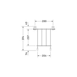 Duravit Starck 3 Klapprost, Oberflächenbehandlung Verchromt... DURAVIT-0050011000 4021534279577 (Abb. 1)