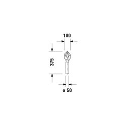 Duravit Absaugesiphon für Urinal Abgang innen senkrecht... DURAVIT-0051110000 4021534317712 (Abb. 1)
