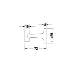 Duravit Starck T Handtuchhaken 99x60x60mm, Bronze gebürstet... DURAVIT-0099290400 4067116084863 (Abb. 1)